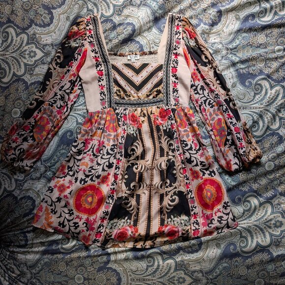 Anthropologie Nikasha Floral Mini Dress - Picture 5 of 8